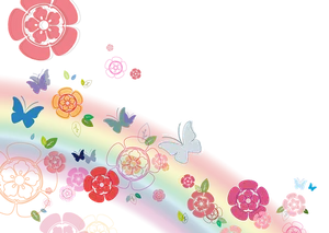 Abstract_ Floral_and_ Butterfly_ Background