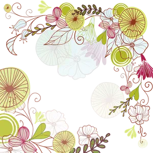 Abstract_ Floral_ Border_ Design PNG image