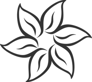 Abstract Floral Design Black Background