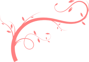Abstract Floral Design Black Pink