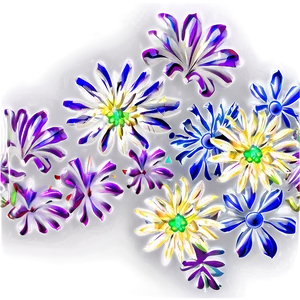Abstract Floral Pattern PNG Yvt