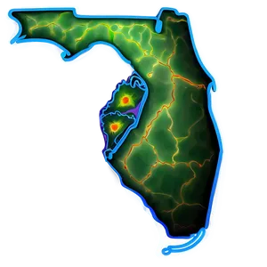 Abstract Florida Shape Outline PNG 67 PNG