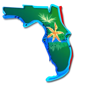 Abstract Florida Shape Outline PNG Ygp92 PNG