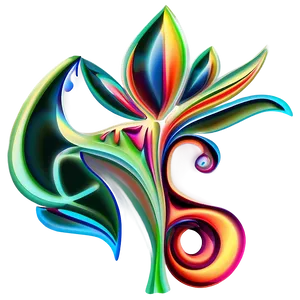 Abstract Flower Outline Png Ush77 PNG image