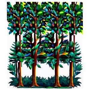 Abstract Forest Clipart PNG Ese
