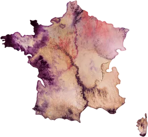 Abstract France Map Artwork PNG image