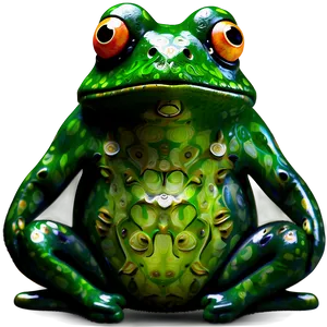 Abstract Frog Art PNG 06212024 PNG
