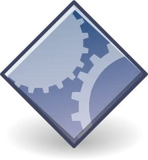 Abstract Gear Icon PNG image