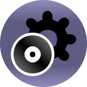 Abstract Gearand Speaker Icon PNG image