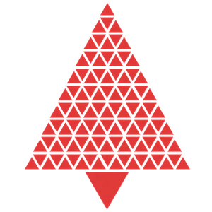 Abstract Geometric Christmas Tree PNG image