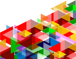 Abstract Geometric Color Blocks PNG image