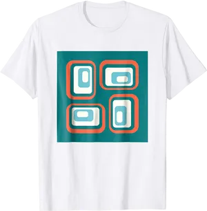 Abstract Geometric Design T Shirt PNG image