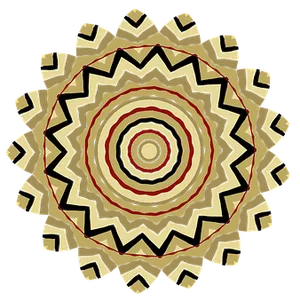 Abstract Geometric Mandala Art PNG image