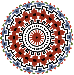 Abstract Geometric Mandala Art PNG image