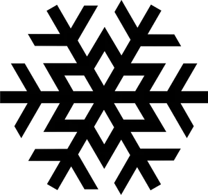 Abstract Geometric Snowflake Design PNG image