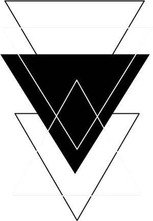 Abstract Geometric Triangles Art PNG