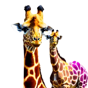 Abstract Giraffe Art PNG 05062024