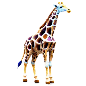 Abstract Giraffe Art PNG 29