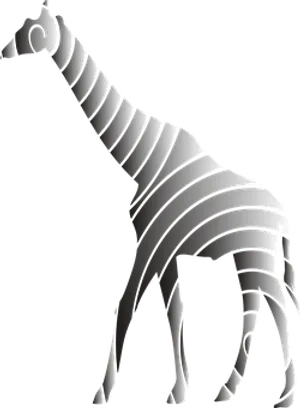 Abstract Giraffe Silhouette PNG image