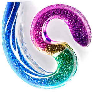 Abstract Glitter Line Swirl Png 10 PNG image