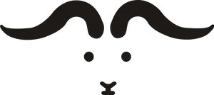 Abstract Goat Face Graphic PNG