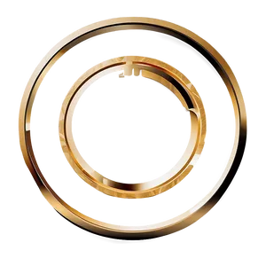 Abstract Gold Circle Frame PNG 94 PNG