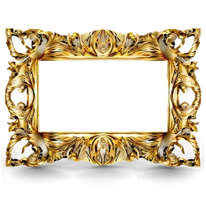 Abstract Gold Frame Png 05252024 PNG image
