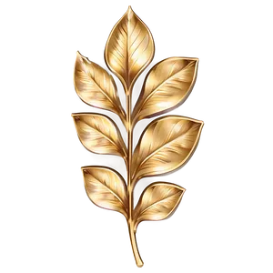 Abstract Gold Leaves Art PNG 06262024 PNG