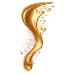 Abstract Gold Splash On White PNG 06282024 PNG