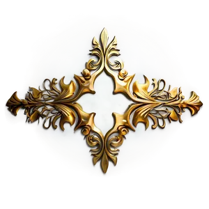 Abstract Gold Trim PNG 06282024