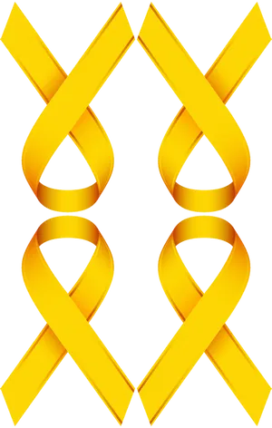 Abstract Golden Ribbon Design PNG image