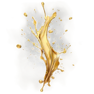 Abstract Golden Splash Artwork PNG 06282024 PNG