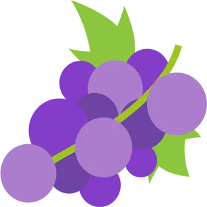 Abstract Grape Cluster Illustration