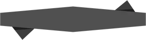 Abstract Gray Ribbon Banner