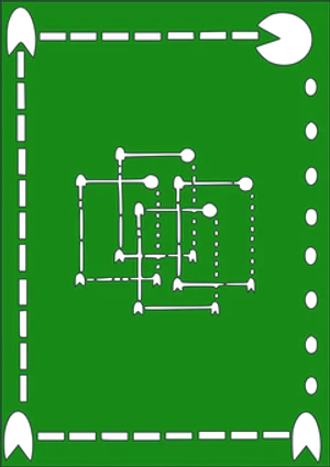 Abstract Green Circuit Board Wallpaper