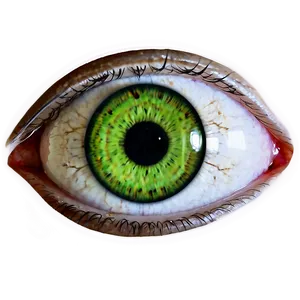 Abstract Green Eye Design PNG 97