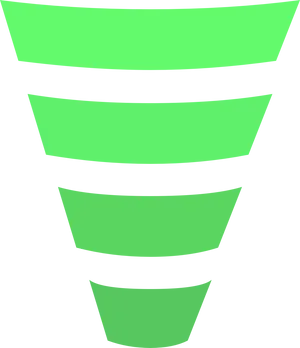 Abstract Green Funnel Graphic PNG image