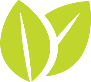 Abstract Green Leaves Graphic PNG