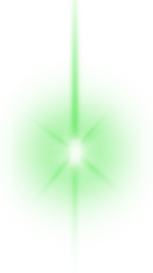 Abstract Green Light Emission PNG image