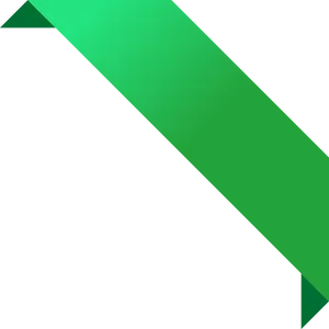 Abstract Green Ribbon Graphic PNG image