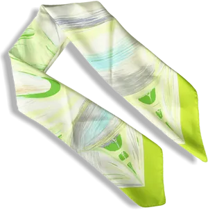 Abstract Green Scarf Design PNG image