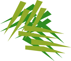 Abstract Green Strips Design PNG image