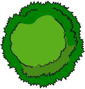 Abstract Green Tree Top View