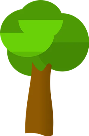 Abstract Green Tree Vector