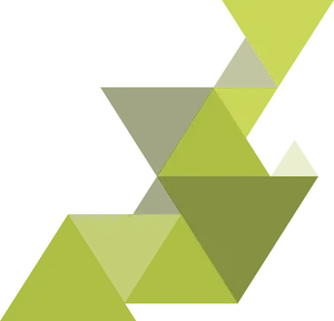 Abstract_ Green_ Triangles_ Artwork