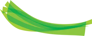 Abstract Green Waves Graphic PNG image