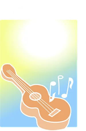 Abstract Guitar Melody Graphic