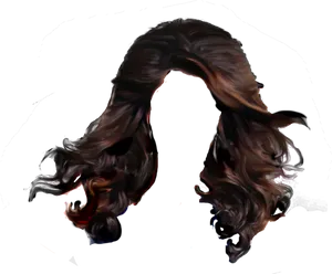 Abstract Hair Twirl Art