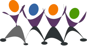 Abstract Happy Dance Clipart PNG image