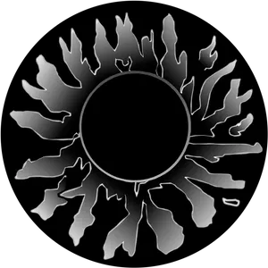 Abstract Healing Leaves Circle PNG image